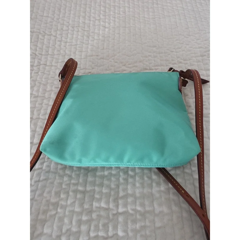 Dooney & Bourke Nylon Seafoam Green Crossbody Pouchette Bag